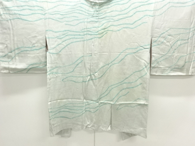 JAPANESE KIMONO / ANTIQUE HAORI / SILK / SHIBORI / ABSTRACT PATTERN